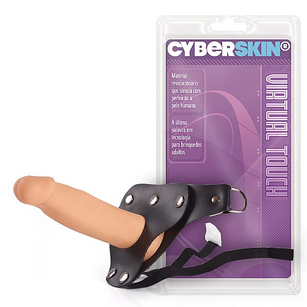 Strap On Prótese em Cyber Skin® -14,5x4cm CYB08
