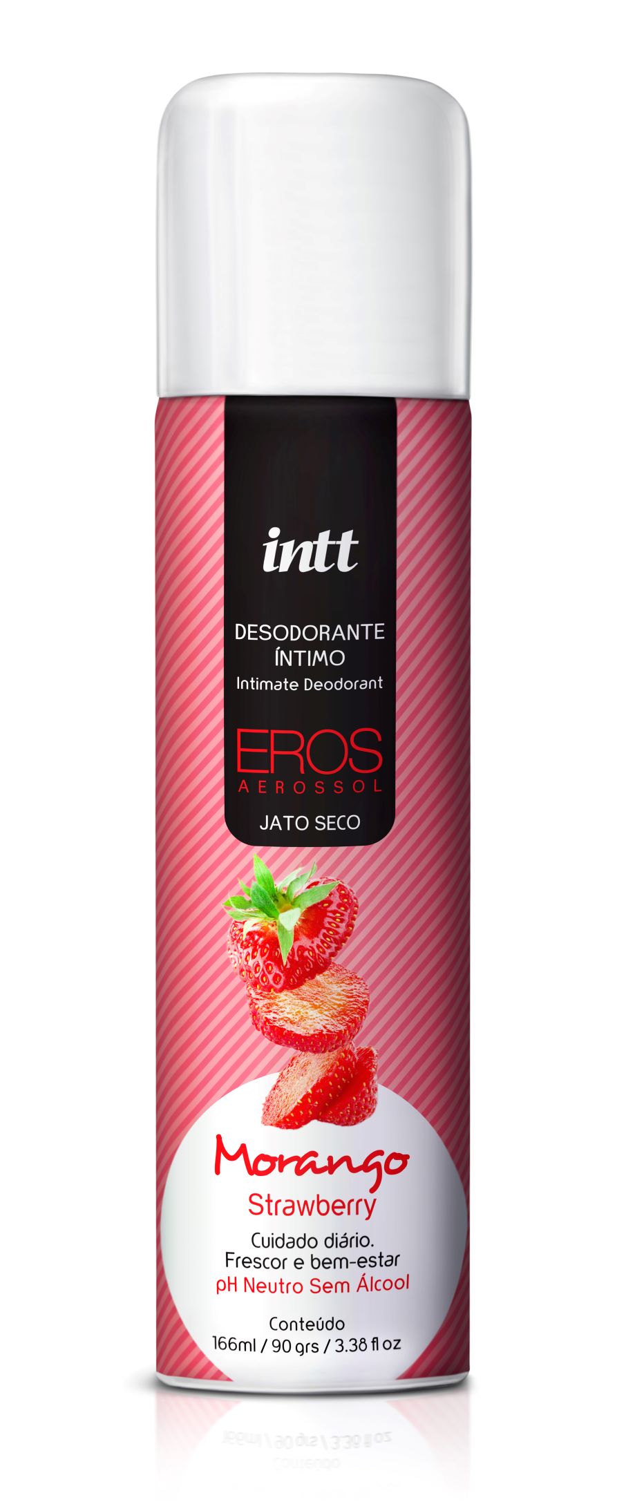 Desodorante Íntimo Eros Aerosol jato seco Morango INTT